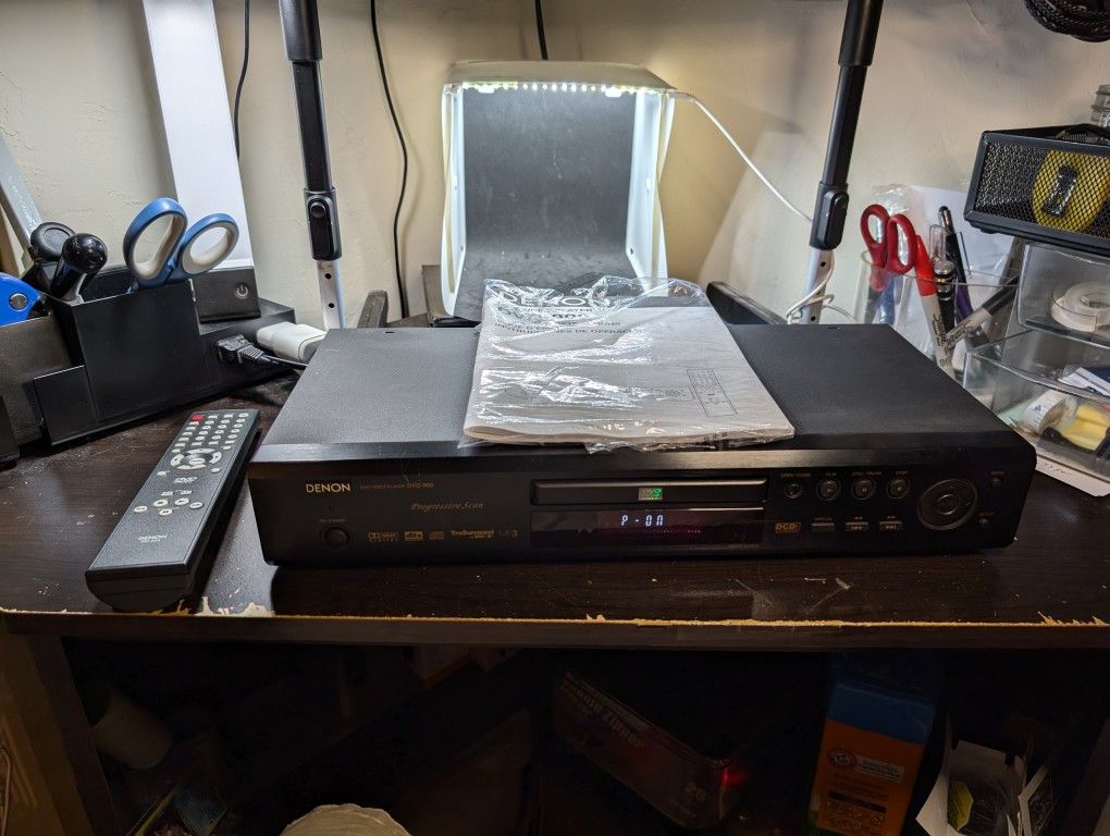 DENON DVD-900 DCDi High-End Single Disc DVD/CD Player w/ Remote & Manual Tested