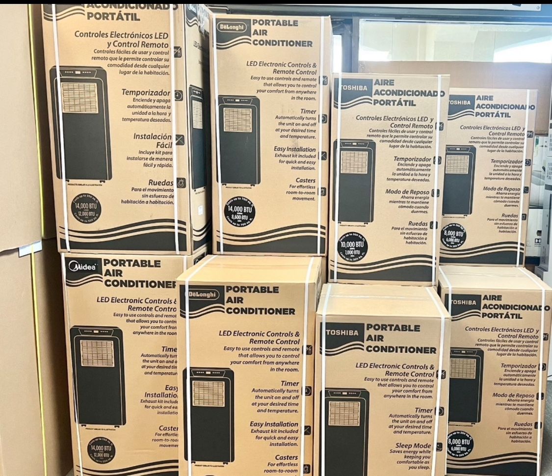 Portable Ac Unit 12-14k BTU Cools 350-700 Sq Ft $298-$369 Free Delivery