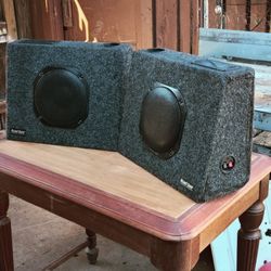 To Vintage 8-in Woofers Nothing Wrong With Them They Sounds Great Highs And Lows You Can Try Them Before You Buy Them 60$