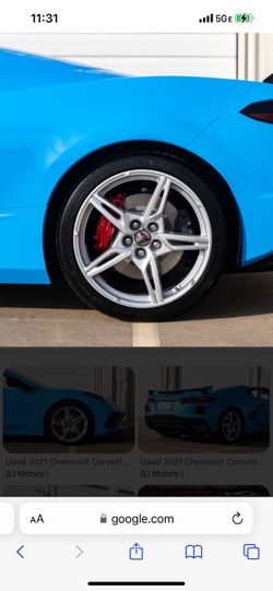 Set Of Corvette Wheels 20 And 19” New No Center Caps