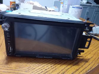 Power acoustic touchscreen radio with chords