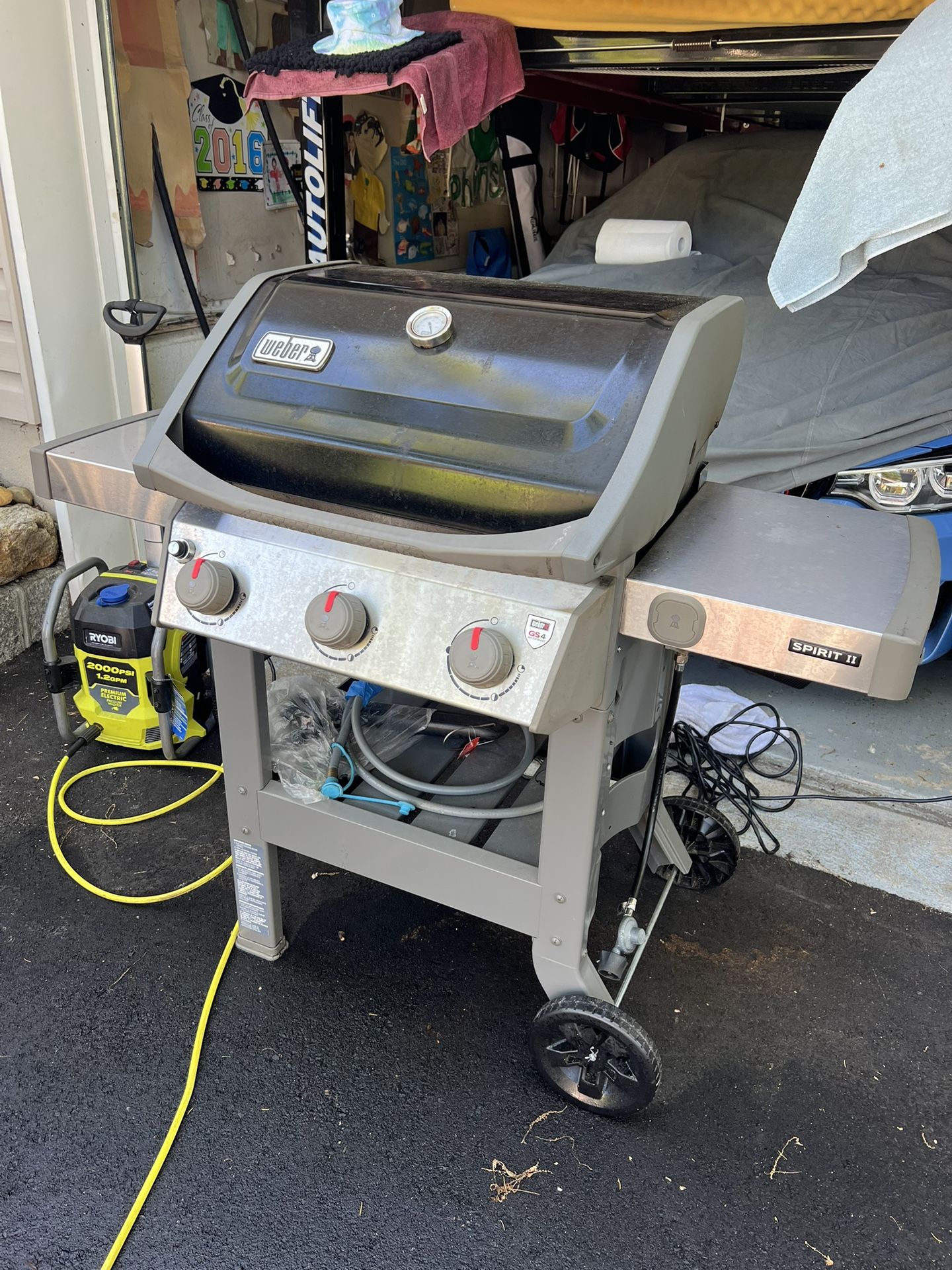 Weber Spirit II E‑310 3‑Burner Propane & Natural Gas Grill – Black