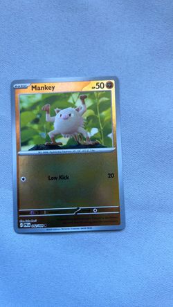 Mankey reverse holo card