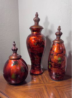 Glass Vase Set of 3