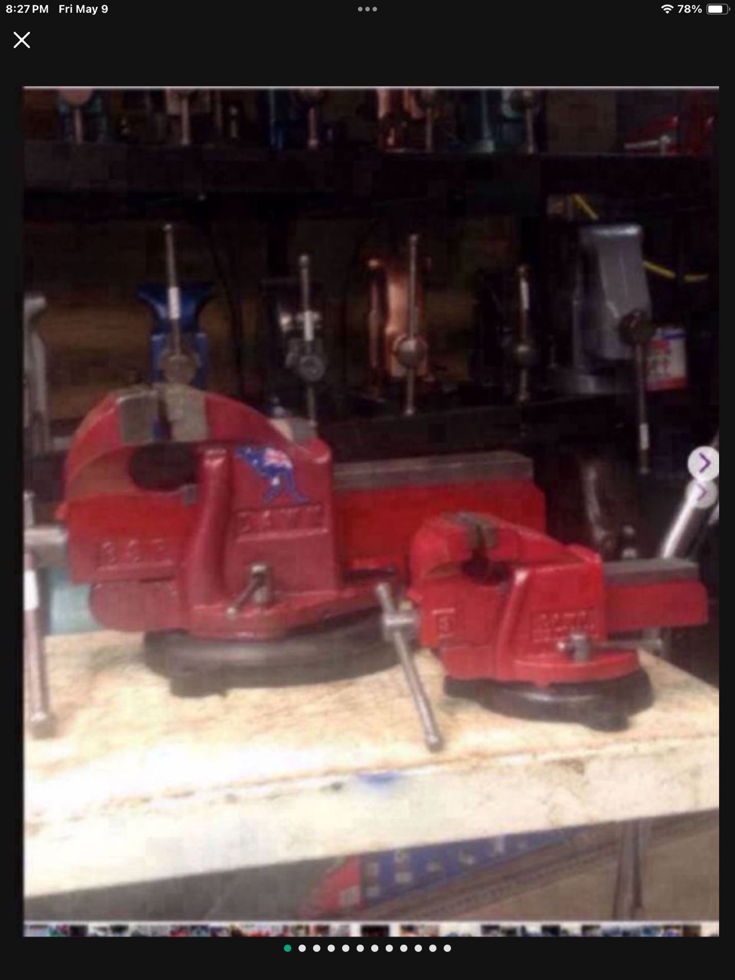 Dawn 150 Engineers Vise / 6 Inch Jaws / 90 Pounds ////// Dawn 75 Engineers Vise / 3 Inch Jaws / Swivel Base / Made And Sold In Australia