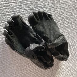 Vibrams Barefoot Shoes Leather Black 