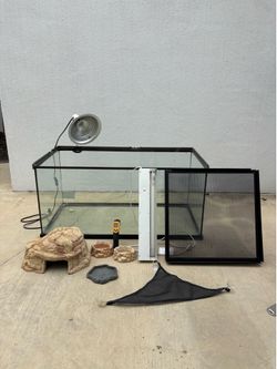 40 gal reptile tank and supplies