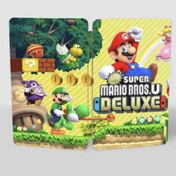 New Super Mario Bros. U Deluxe Custom made Steelbook for Nintendo switch (No Game) New