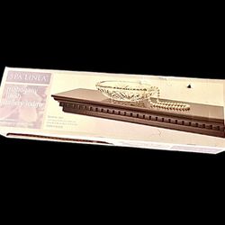 Mahogany Finish Gallery Ledge Floating Shelf Wooden 