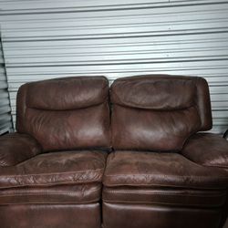 Love Seat with fold-out foot rests