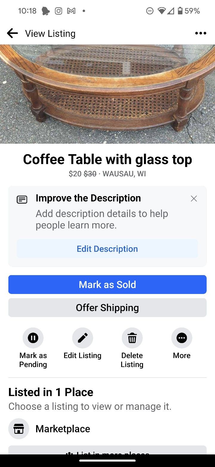 Used Coffee Table 