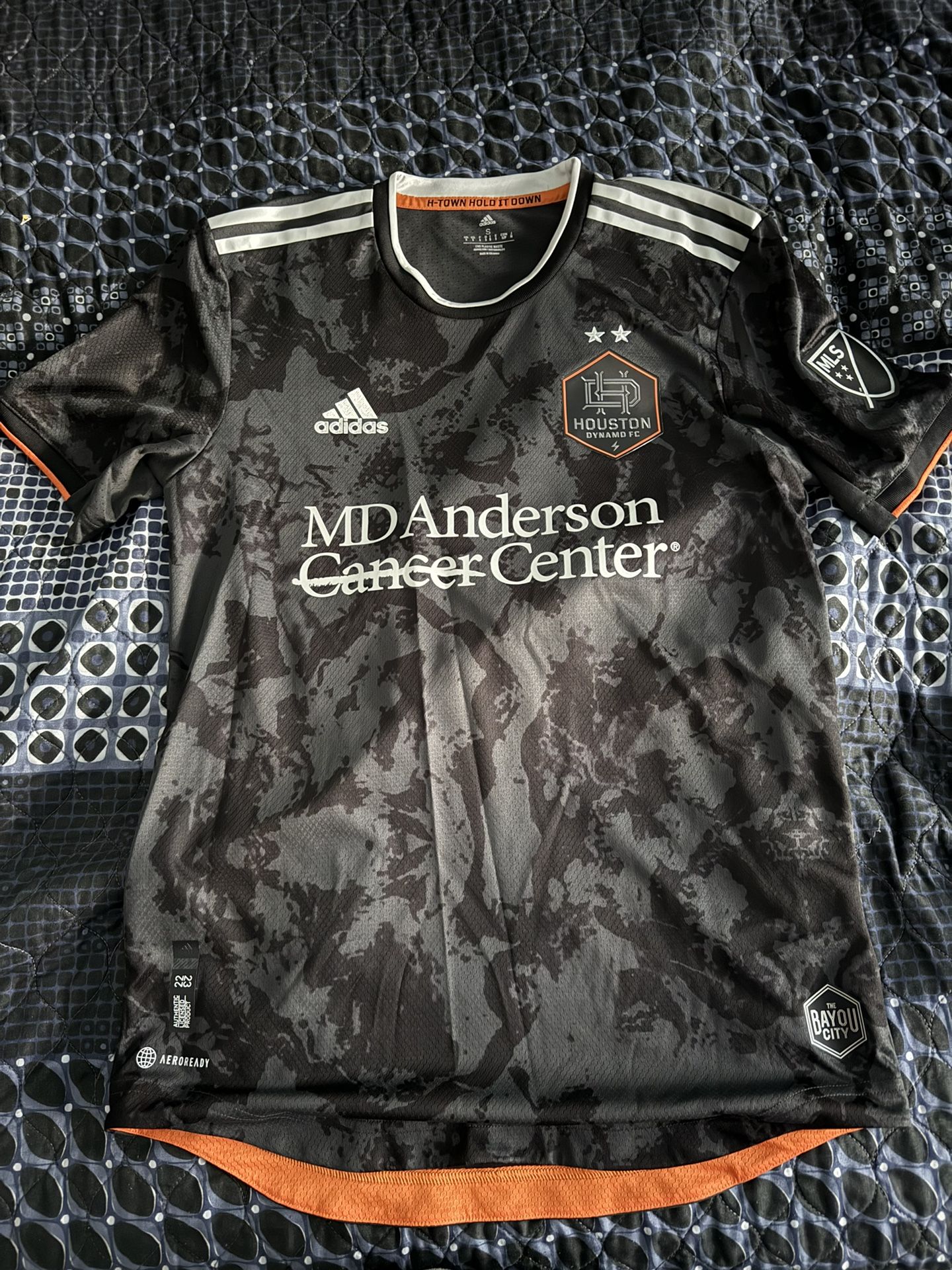 Houston Dynamo Mls Soccer Jersey Player Worn Size Small