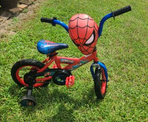 12" SPIDER MAN kids bike with training wheels,  kids 3 to 5 years old