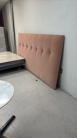 Custom pink headboard