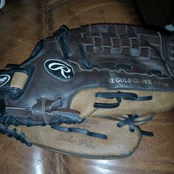 Rawlings PM25RBR All Leather Youth Baseball Mitt