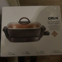 Crux Extra Deep Nonstick Scratch Electric Skillet