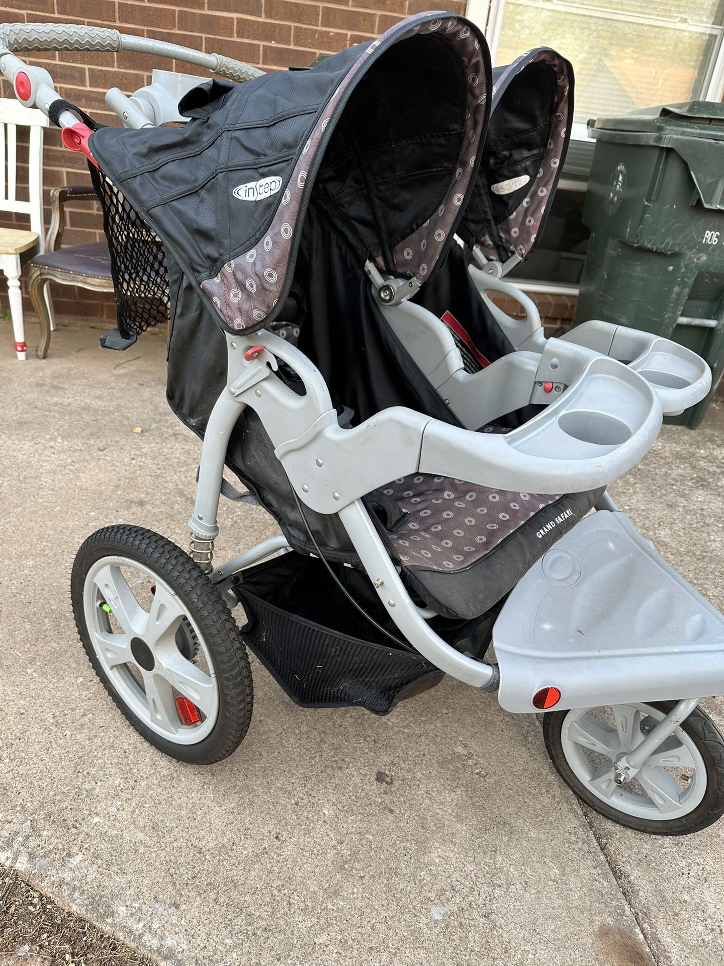 Grand Safari Double Stroller-Instep