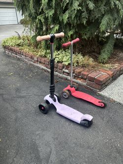 MICRO MINI & YOLEAO Girls Scooters Pink 🌸AGES 4-8 Years