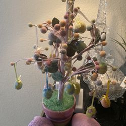 Easter Holiday Decorative Potted Tree Spring