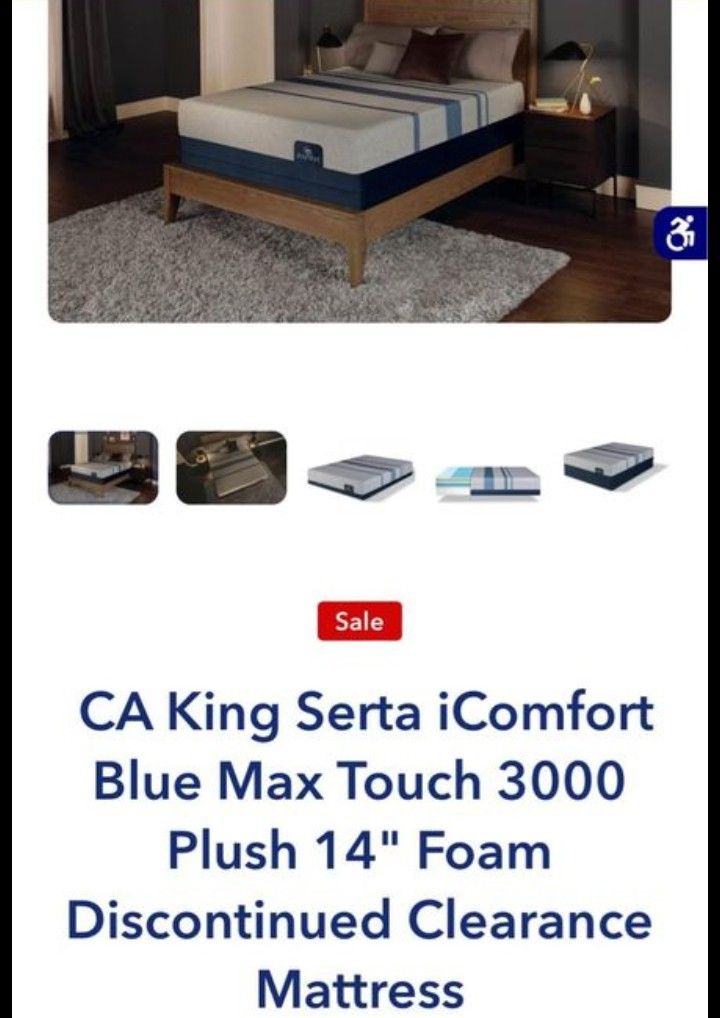 Serta CA King Mattress 