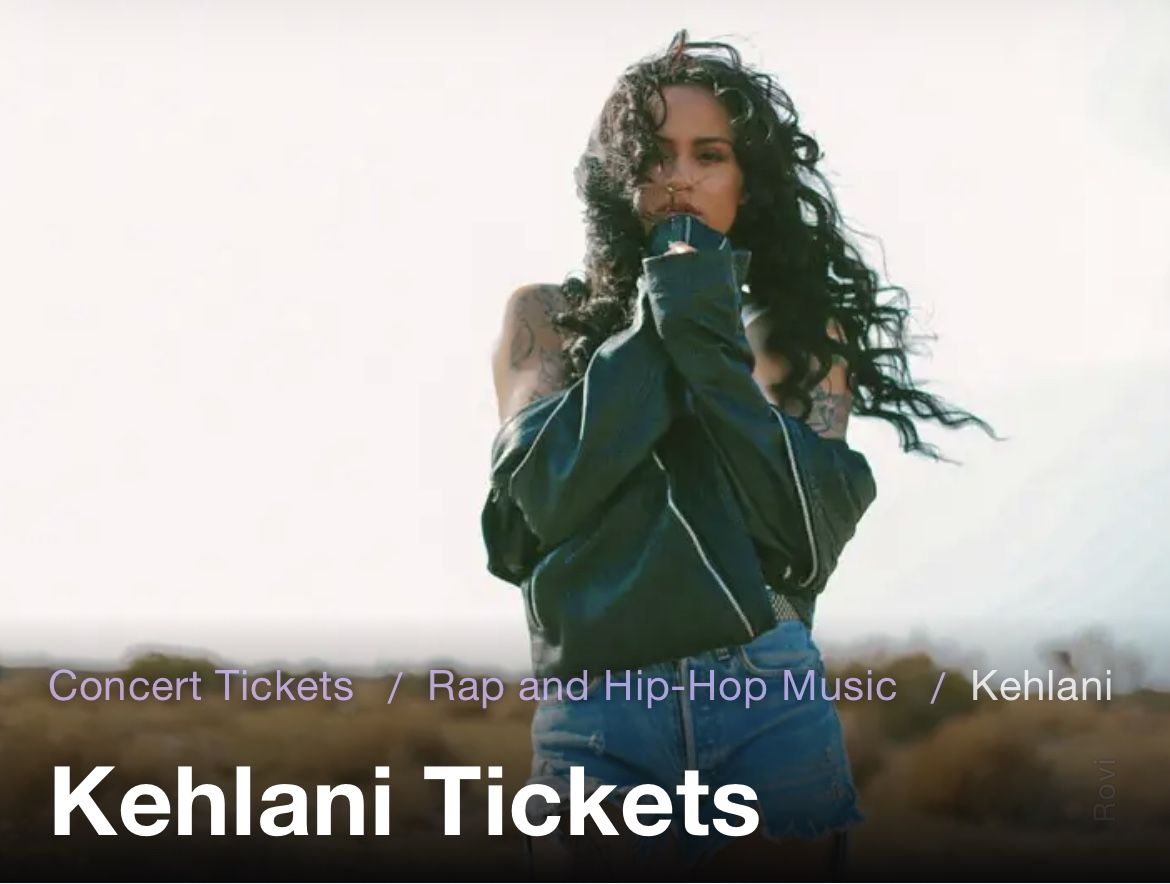 2 Kehlani General Admission Tix @ Coca-Cola Roxy Theatre