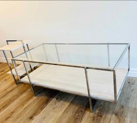 cafe table with side table