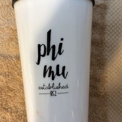 Phi Mu Reusable Hot Drink Tumbler