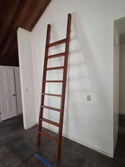 Solid Wood Loft Ladder – Custom Built – Excellent Condition – 10' Tall $350 OBO