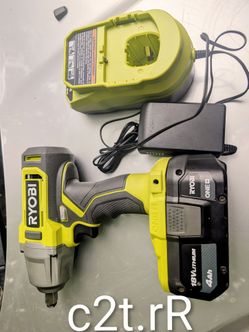 Ryobi 3/4 impact drill with battery charger