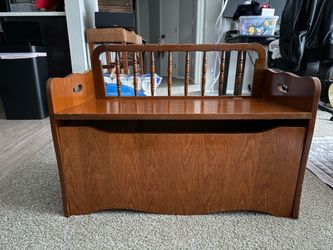 Vintage Solid Wood Toy Bench