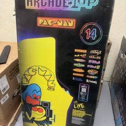 Arcade 1up Pac-man  Classic Game 17” Screen 4 Ft Tall 14 Games 