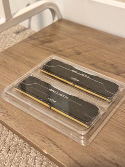 Crucial Ballistix DDR4 UDIMM RAM/Memory, 8x2 (16gb) 3200mhz/mt/s