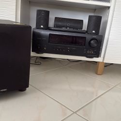 Denon AVR-1912 7.1 Ch 90W HD AV Receiver Includes Speakers