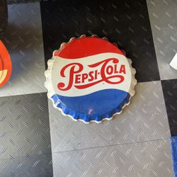 Pepsi Bottle Top Sign