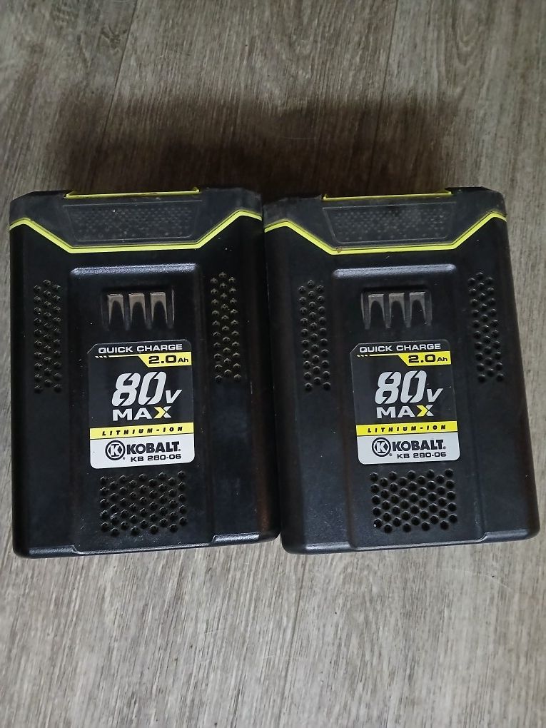 Cobalt 80v &40v Batteries