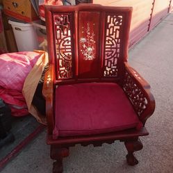 Antique Rose Wood Chair