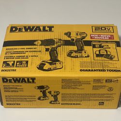 DeWalt DCK227D2 20V MAX Brushless Drill/Impact Driver Combo Kit