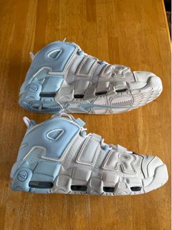 Worn Once 2021 Nike Air Uptempo Psychic Blue White Shoes Men’s 13