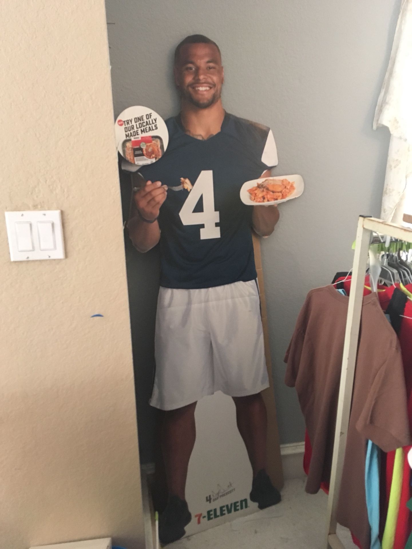 Dallas Cowboys dak prescott promo cardboard cutout 7-11