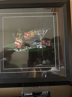 Framed poster by Godard 19”x19”
