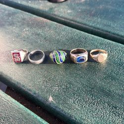 18 K Ring, Platinum Ring 10 K Blue Sapphire 10 K Red Ruby With S 10 K With S Stamp Trying To Trade For Rolex watch of any kind men’s
