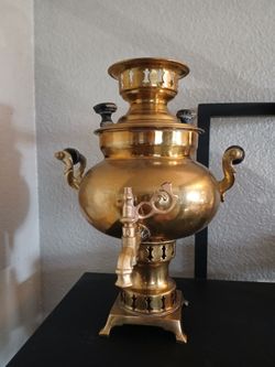 Antique Turkish Brass Samovar semaverler