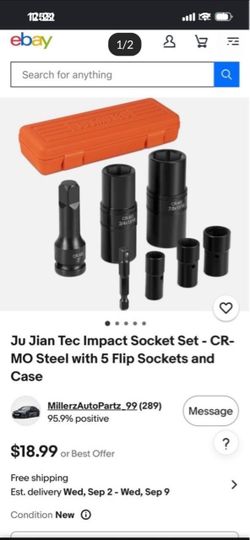Ju Jian Tec Impact Socket Set w/ Case