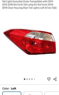 Kia Fort Tail Light 
