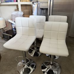 Bellatier Faux Leather Adjustable Bar Stool