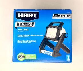 HART 20-Volt Hybrid LED Site Light, 1,800 Lumens HPWL02. BRAND NEW