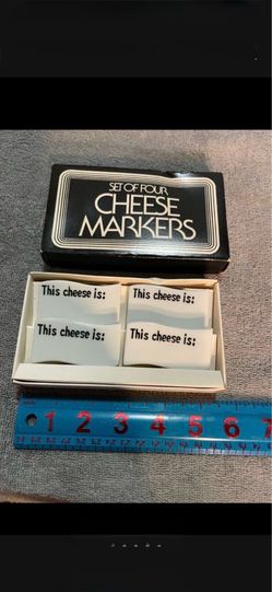 CA. VINTAGE CHEESE MARKERS. NOT USED.