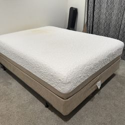 Serta Queen Mattress, Box Spring and Frame