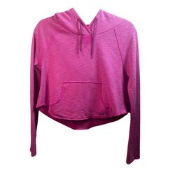 Under Armour cropped hoodie XS pink semi-fitted pullover