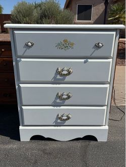 Beautiful Vintage White Dresser